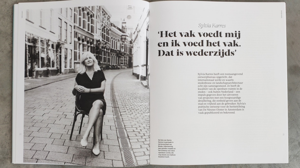 Sylvia Karres is featured in the book Vakvrouwen - In 40 years of landscape architecture by Yttje Feddes.
