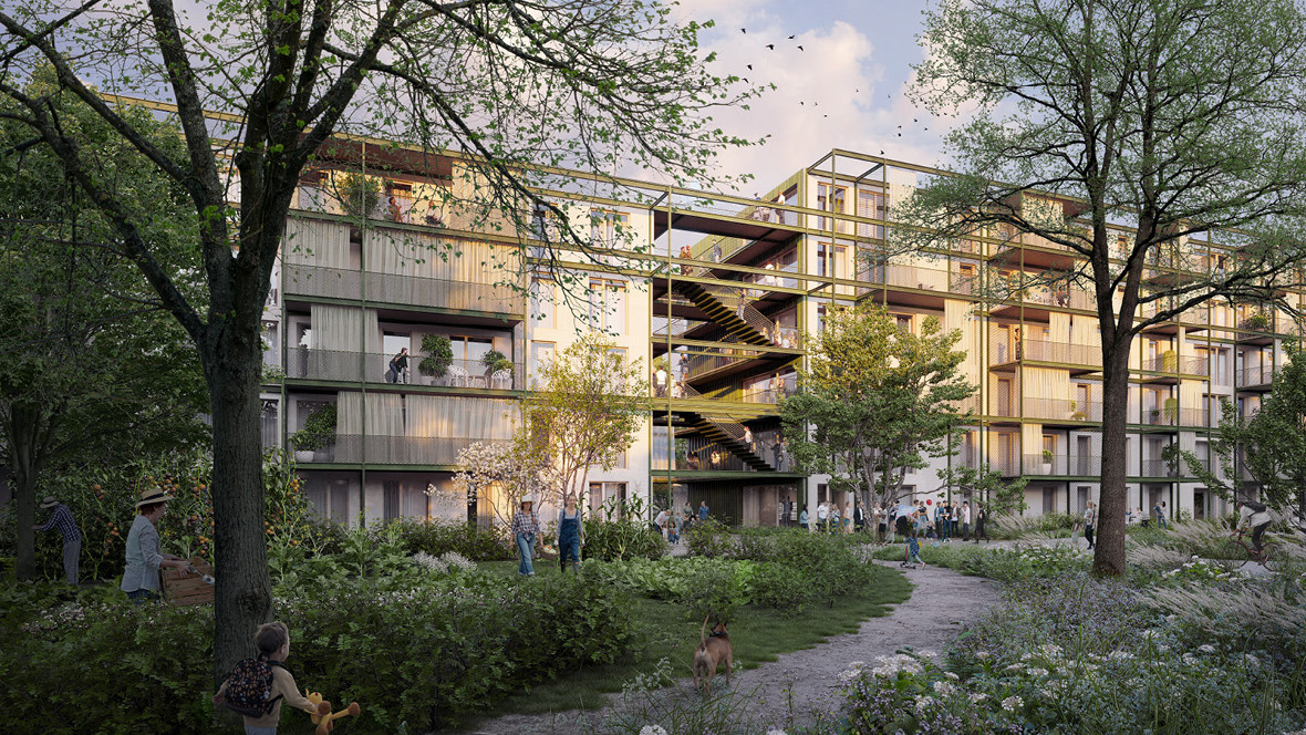 Karres en Brands designs social housing garden city in Hamburg