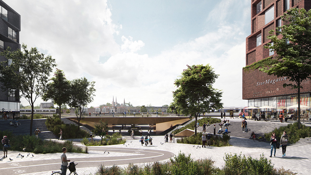 karres+brands wins Competition Master Plan Roskilde Station Area
