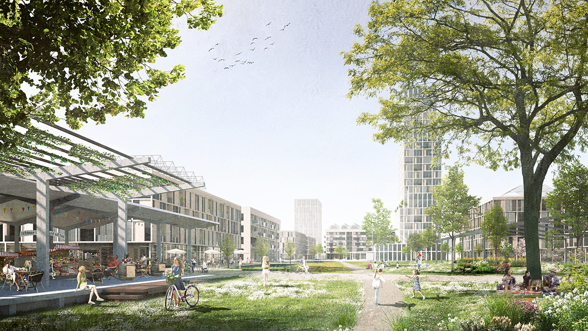 Opening up former freight yard in Osnabrück after winning competition Lok-Viertel