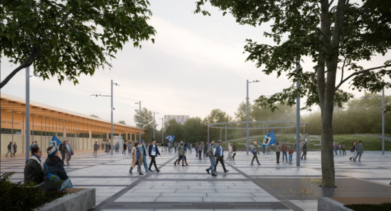 2nd prize for new U5 metrostop at Volkspark Hamburg